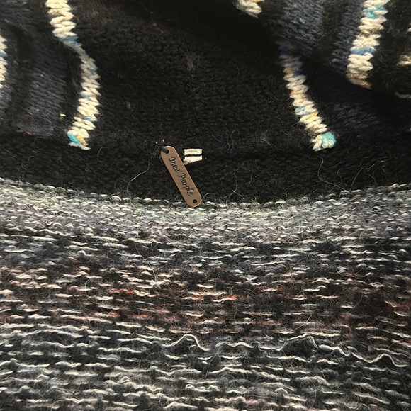 FREE PEOPLE Fair isle Sweater Cardigan Sz XS - Picture 5 of 5